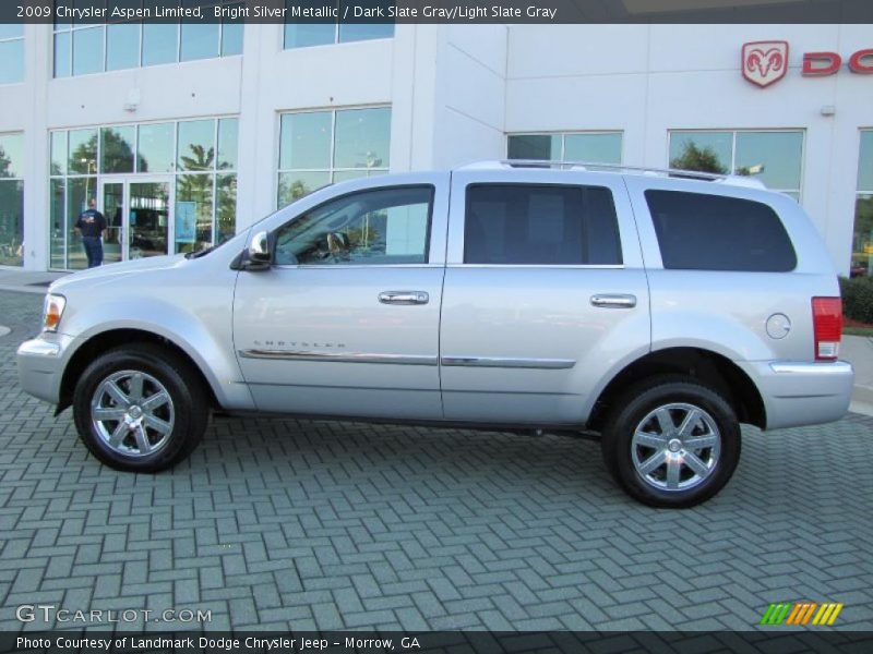 Bright Silver Metallic / Dark Slate Gray/Light Slate Gray 2009 Chrysler Aspen Limited