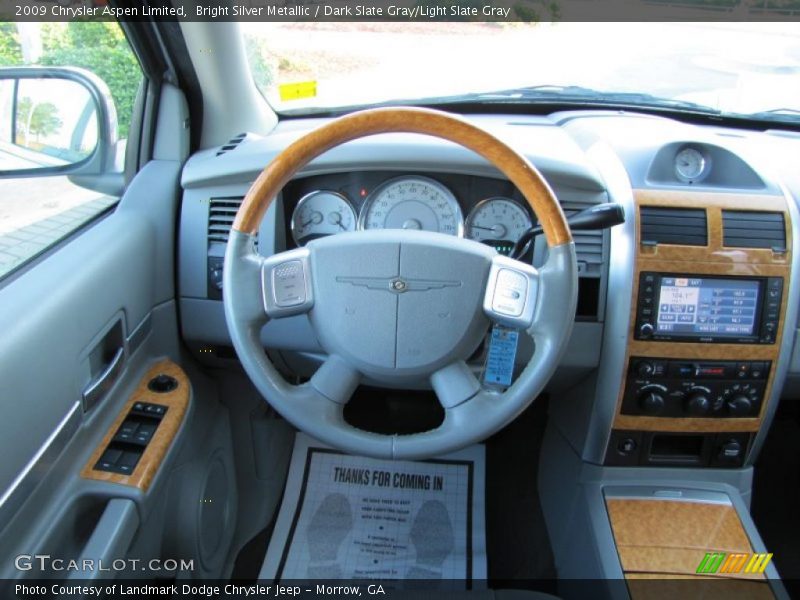 Bright Silver Metallic / Dark Slate Gray/Light Slate Gray 2009 Chrysler Aspen Limited