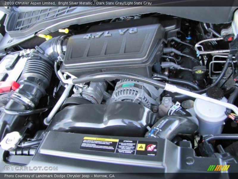 Bright Silver Metallic / Dark Slate Gray/Light Slate Gray 2009 Chrysler Aspen Limited