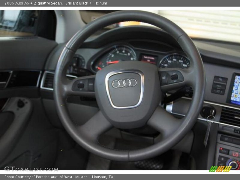 Brilliant Black / Platinum 2006 Audi A6 4.2 quattro Sedan
