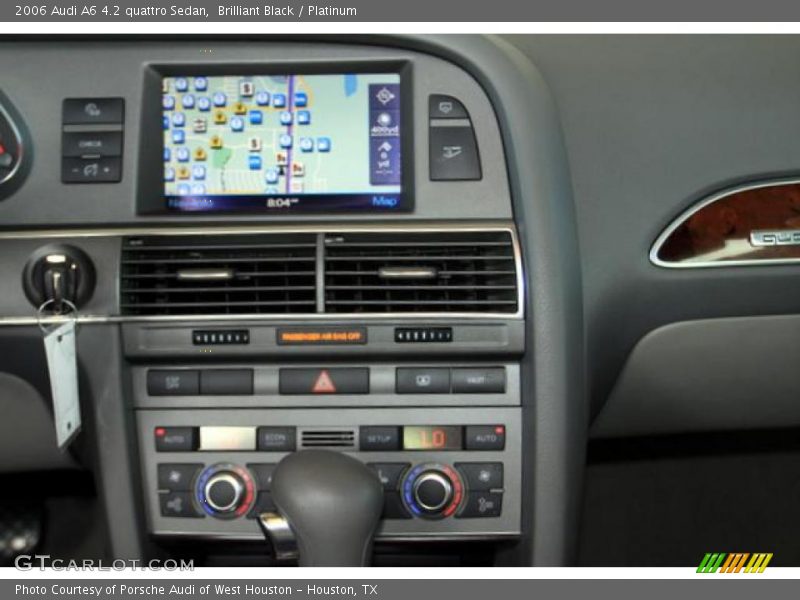 Brilliant Black / Platinum 2006 Audi A6 4.2 quattro Sedan