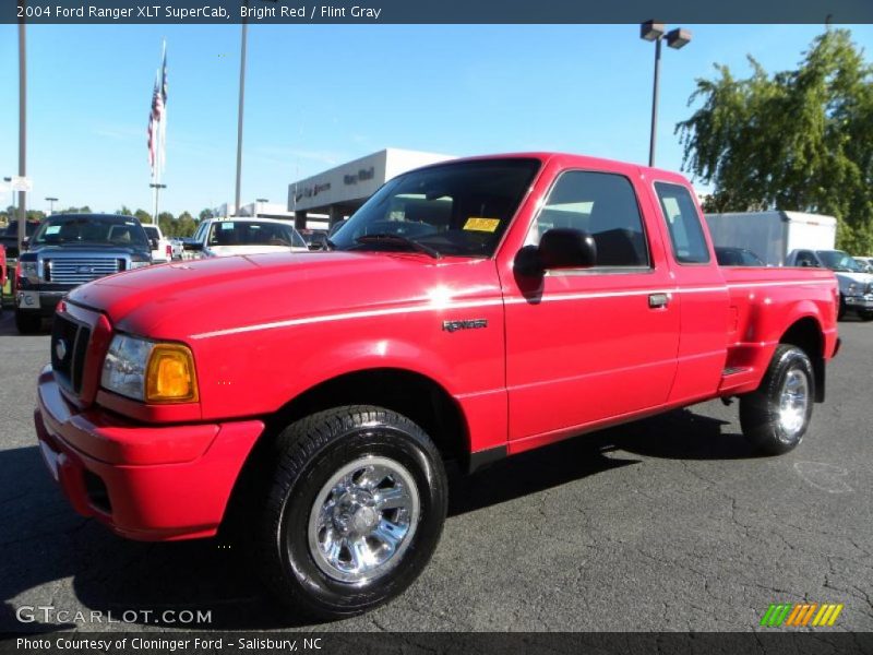 Bright Red / Flint Gray 2004 Ford Ranger XLT SuperCab