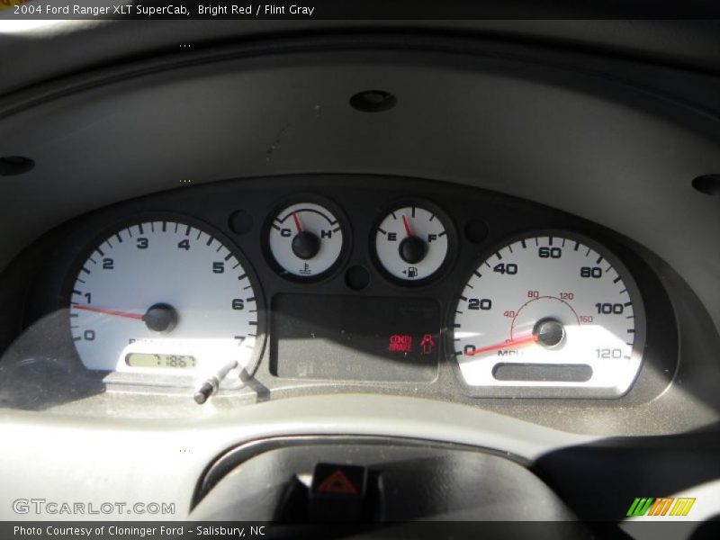 Bright Red / Flint Gray 2004 Ford Ranger XLT SuperCab