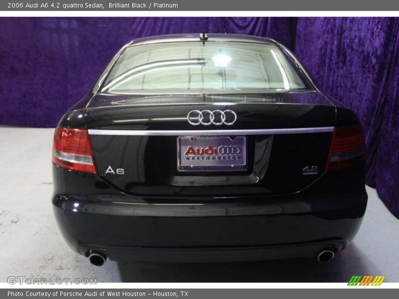 Brilliant Black / Platinum 2006 Audi A6 4.2 quattro Sedan