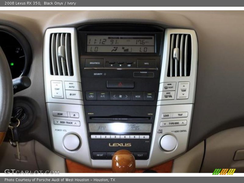 Black Onyx / Ivory 2008 Lexus RX 350