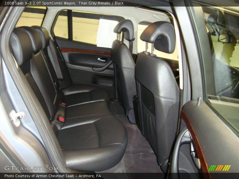 Titan Gray Metallic / Black 2008 Saab 9-3 2.0T SportCombi Wagon