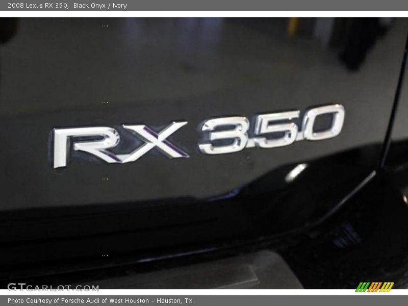Black Onyx / Ivory 2008 Lexus RX 350