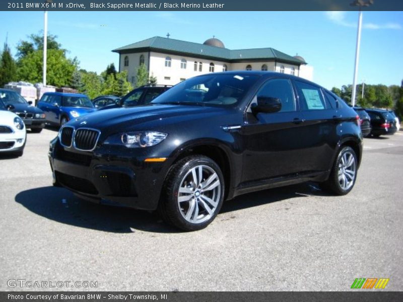 Black Sapphire Metallic / Black Merino Leather 2011 BMW X6 M M xDrive