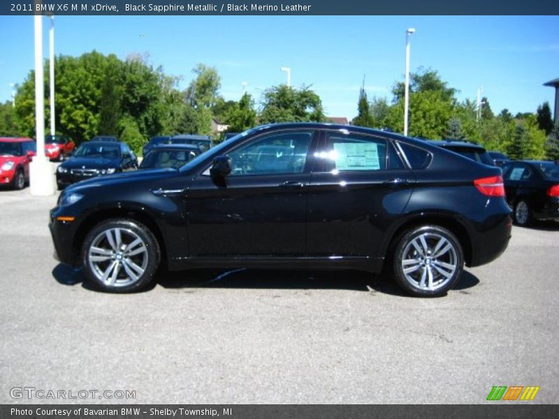 Black Sapphire Metallic / Black Merino Leather 2011 BMW X6 M M xDrive