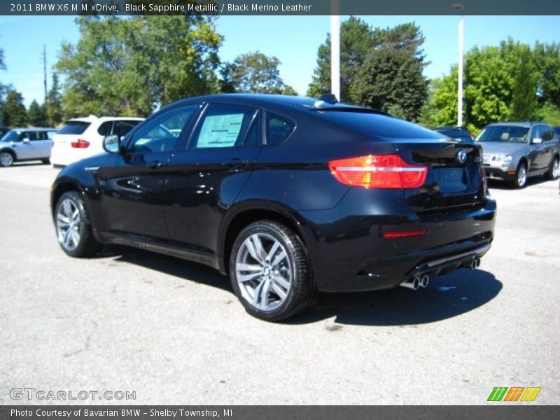 Black Sapphire Metallic / Black Merino Leather 2011 BMW X6 M M xDrive