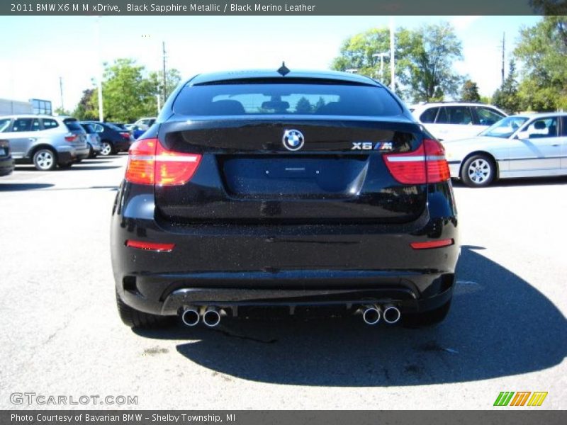 Black Sapphire Metallic / Black Merino Leather 2011 BMW X6 M M xDrive