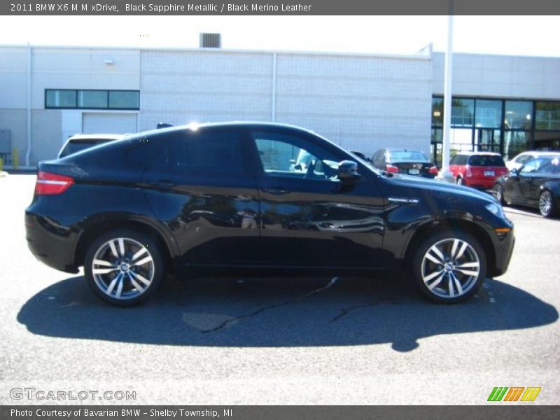Black Sapphire Metallic / Black Merino Leather 2011 BMW X6 M M xDrive