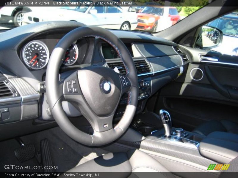 Black Sapphire Metallic / Black Merino Leather 2011 BMW X6 M M xDrive