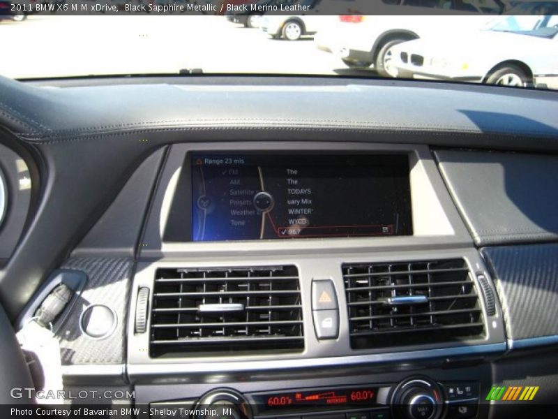Black Sapphire Metallic / Black Merino Leather 2011 BMW X6 M M xDrive