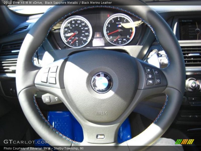 Black Sapphire Metallic / Black Merino Leather 2011 BMW X6 M M xDrive