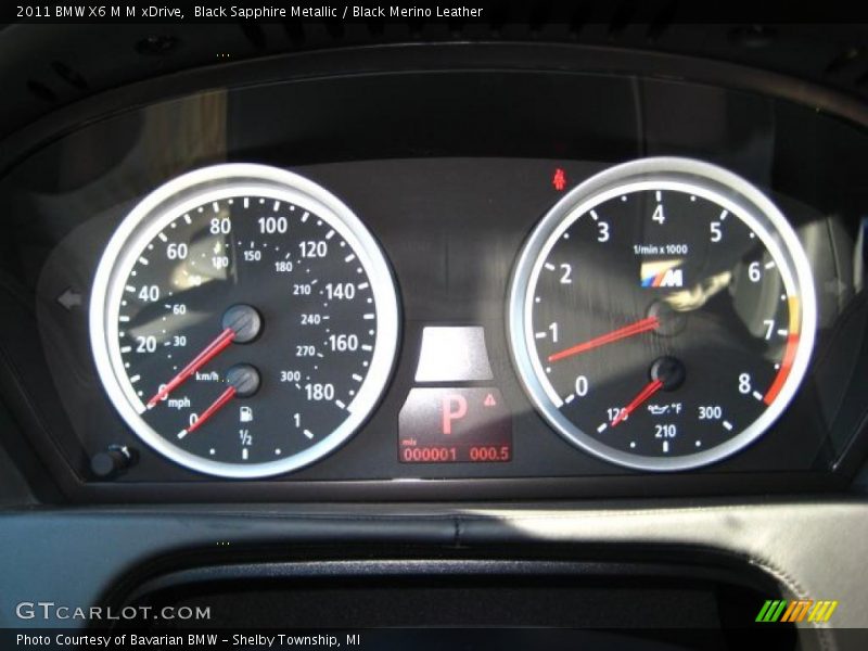 Black Sapphire Metallic / Black Merino Leather 2011 BMW X6 M M xDrive