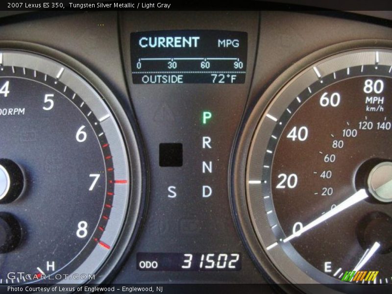 Tungsten Silver Metallic / Light Gray 2007 Lexus ES 350