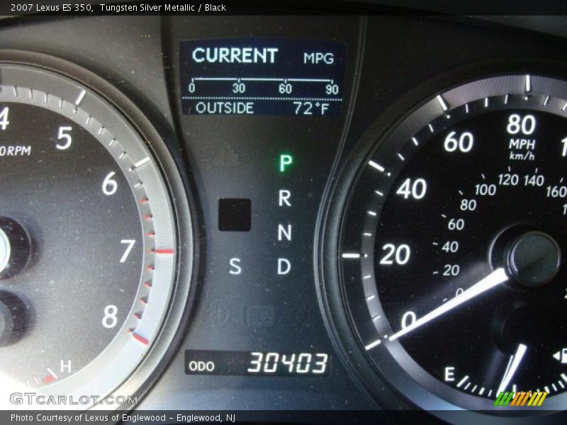 Tungsten Silver Metallic / Black 2007 Lexus ES 350