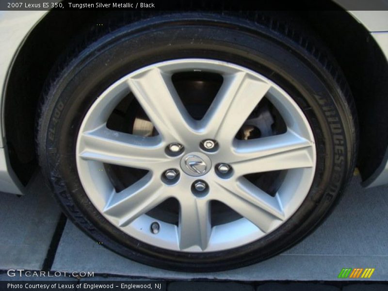 Tungsten Silver Metallic / Black 2007 Lexus ES 350