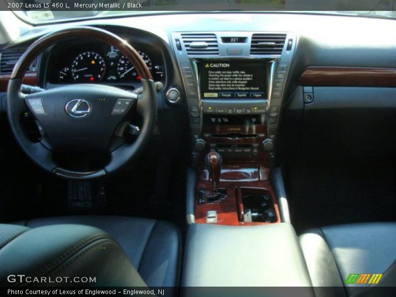 Mercury Metallic / Black 2007 Lexus LS 460 L