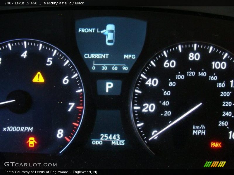 Mercury Metallic / Black 2007 Lexus LS 460 L