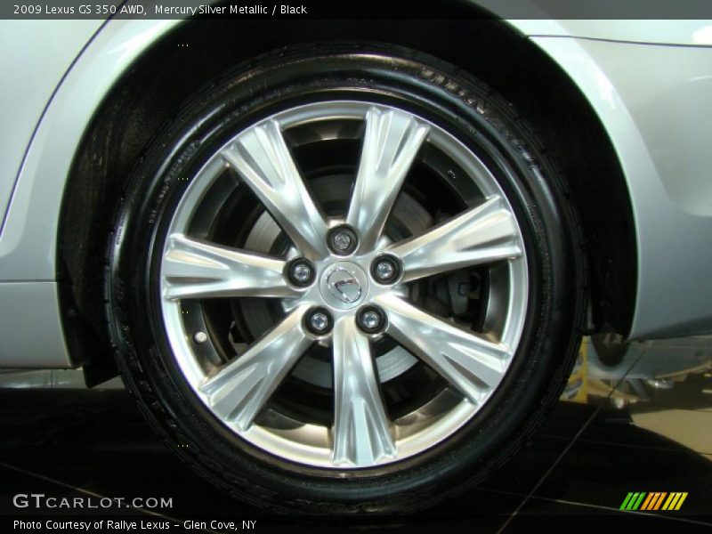 Mercury Silver Metallic / Black 2009 Lexus GS 350 AWD