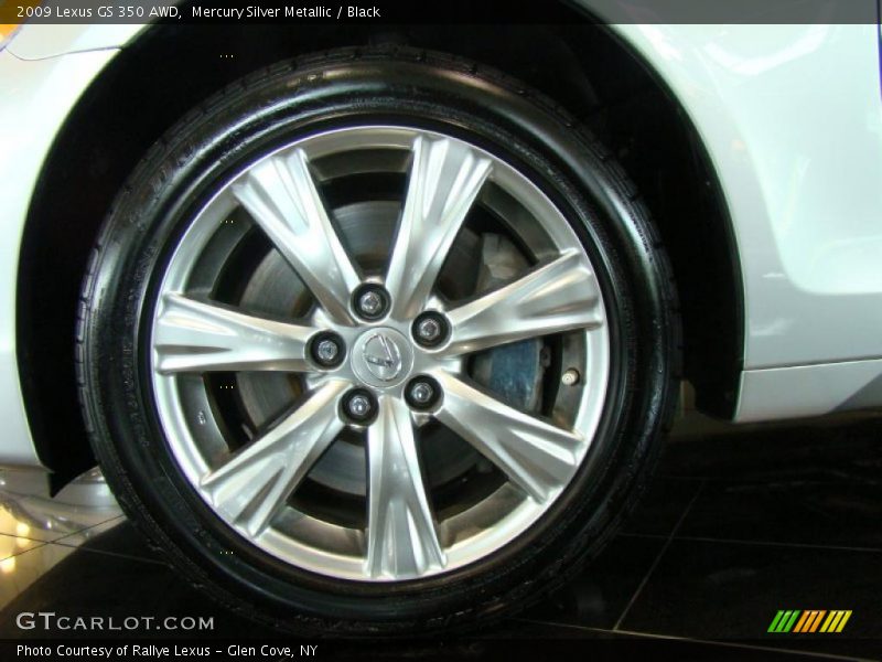 Mercury Silver Metallic / Black 2009 Lexus GS 350 AWD