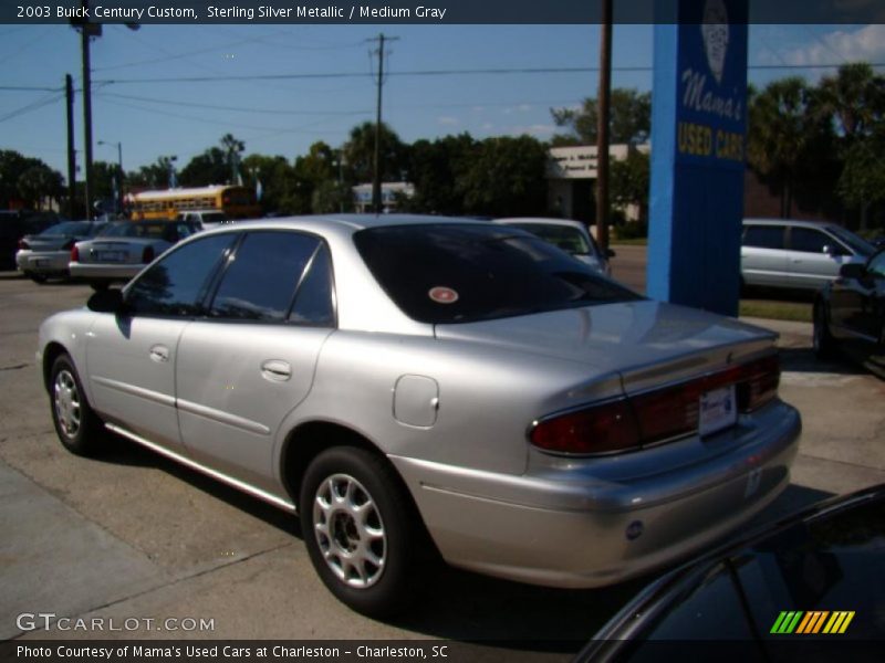 Sterling Silver Metallic / Medium Gray 2003 Buick Century Custom