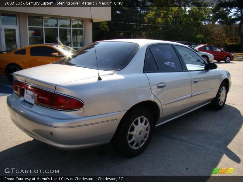 Sterling Silver Metallic / Medium Gray 2003 Buick Century Custom