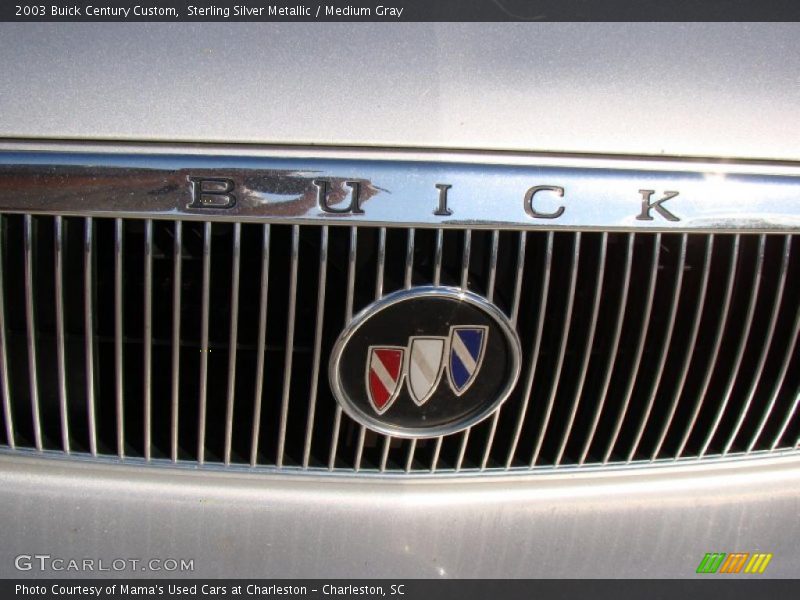 Sterling Silver Metallic / Medium Gray 2003 Buick Century Custom