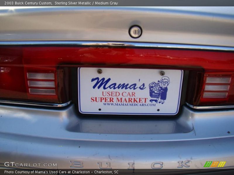 Sterling Silver Metallic / Medium Gray 2003 Buick Century Custom