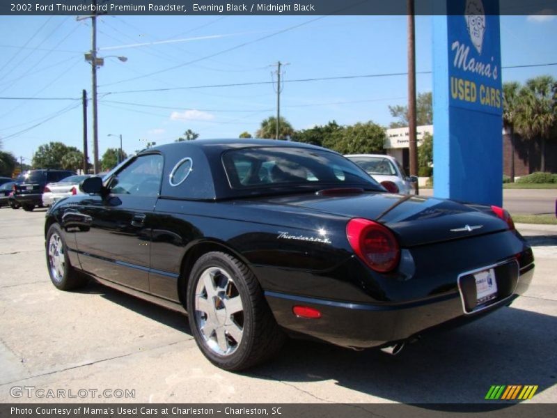 Evening Black / Midnight Black 2002 Ford Thunderbird Premium Roadster