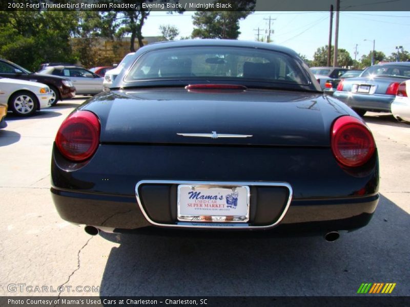 Evening Black / Midnight Black 2002 Ford Thunderbird Premium Roadster