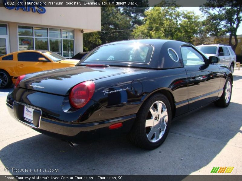 Evening Black / Midnight Black 2002 Ford Thunderbird Premium Roadster
