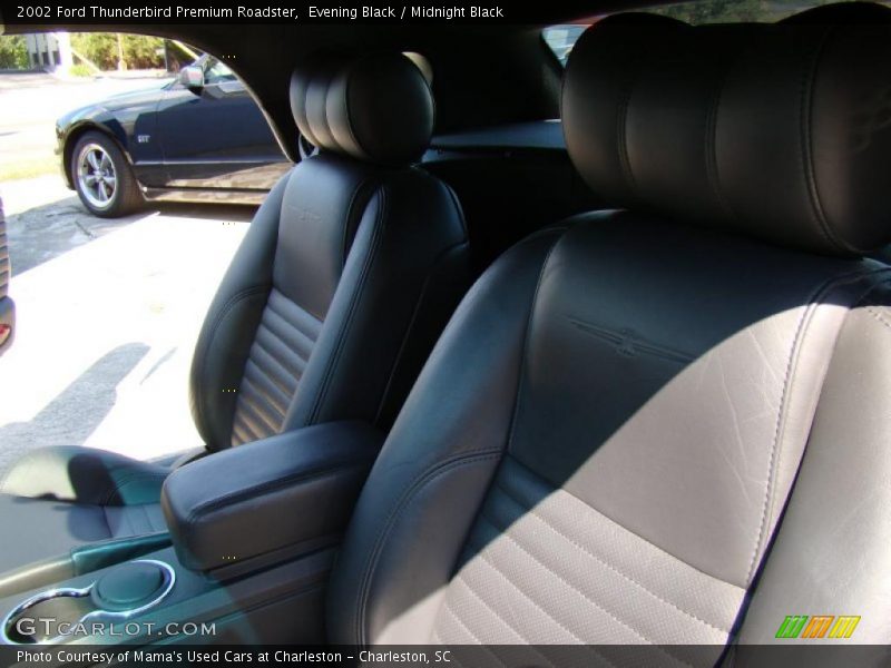Evening Black / Midnight Black 2002 Ford Thunderbird Premium Roadster