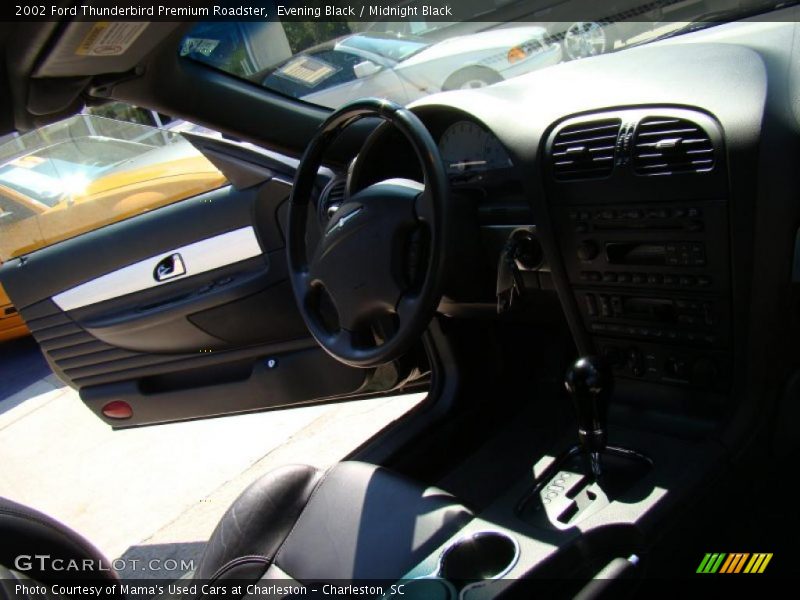 Evening Black / Midnight Black 2002 Ford Thunderbird Premium Roadster