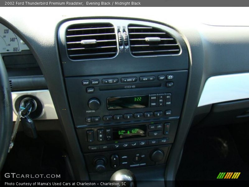 Evening Black / Midnight Black 2002 Ford Thunderbird Premium Roadster