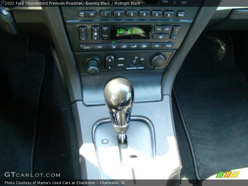 Evening Black / Midnight Black 2002 Ford Thunderbird Premium Roadster