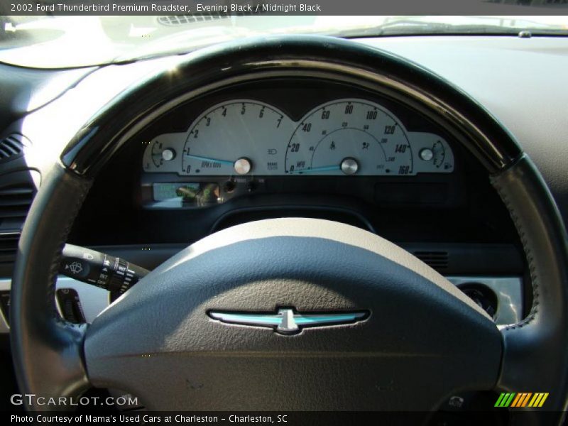 Evening Black / Midnight Black 2002 Ford Thunderbird Premium Roadster