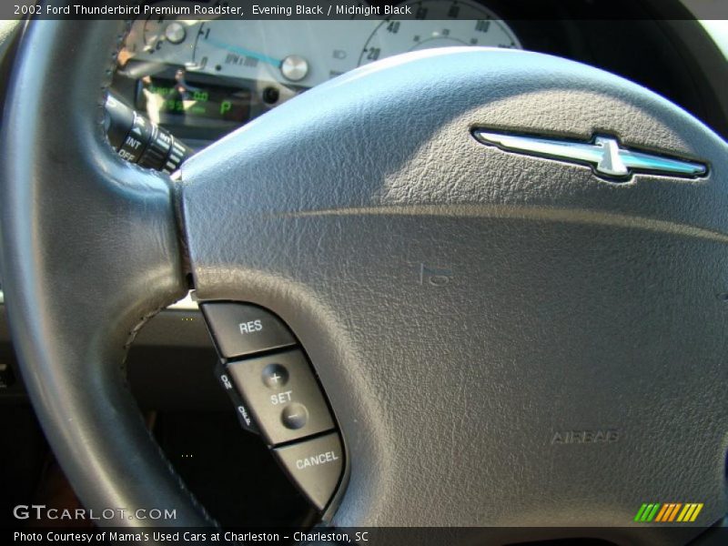 Evening Black / Midnight Black 2002 Ford Thunderbird Premium Roadster
