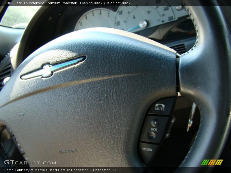 Evening Black / Midnight Black 2002 Ford Thunderbird Premium Roadster