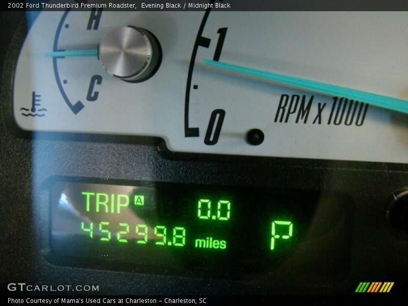Evening Black / Midnight Black 2002 Ford Thunderbird Premium Roadster