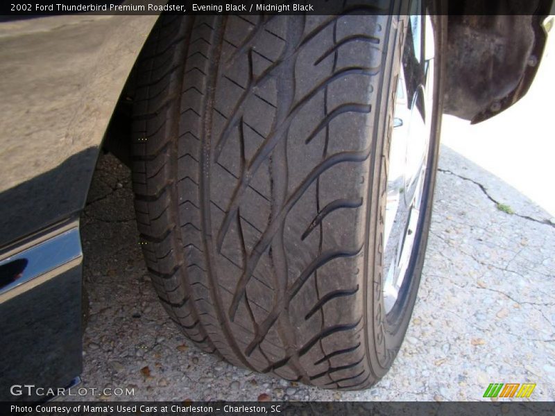 Evening Black / Midnight Black 2002 Ford Thunderbird Premium Roadster