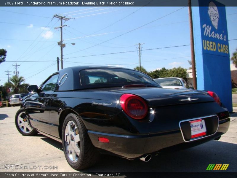 Evening Black / Midnight Black 2002 Ford Thunderbird Premium Roadster