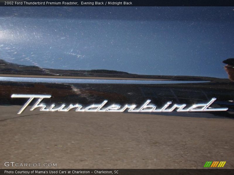 Evening Black / Midnight Black 2002 Ford Thunderbird Premium Roadster