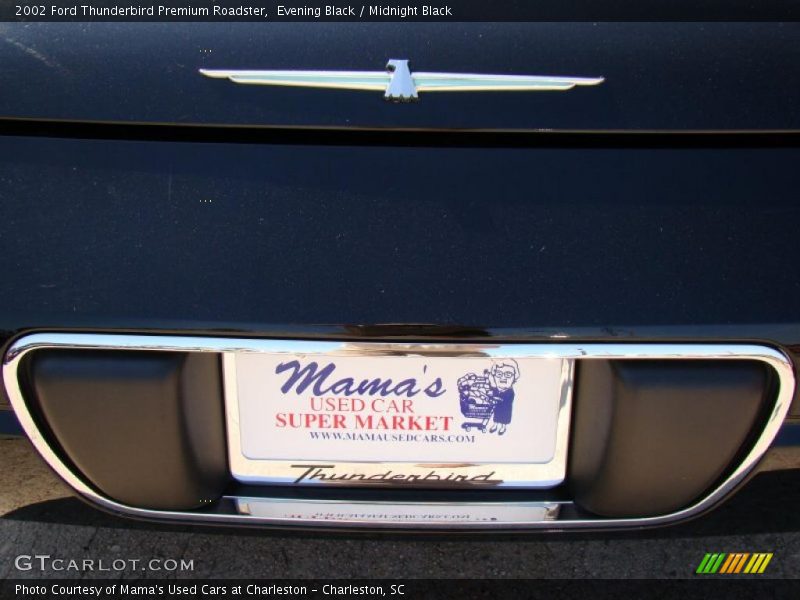 Evening Black / Midnight Black 2002 Ford Thunderbird Premium Roadster