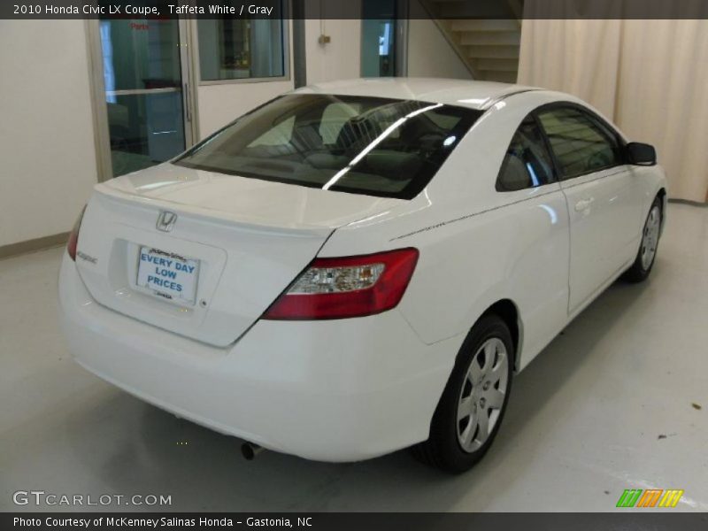 Taffeta White / Gray 2010 Honda Civic LX Coupe