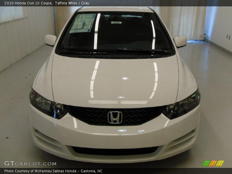 Taffeta White / Gray 2010 Honda Civic LX Coupe