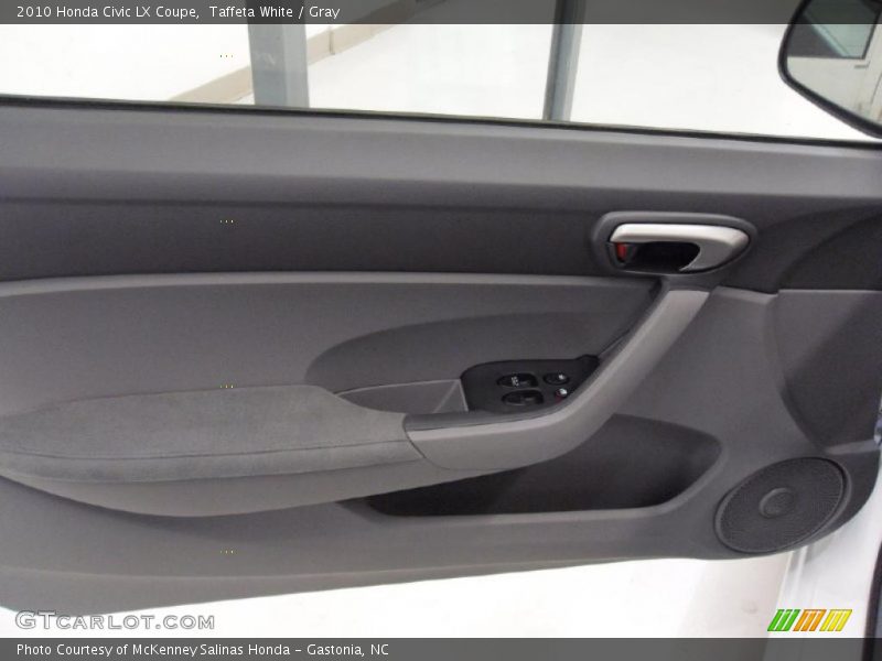 Taffeta White / Gray 2010 Honda Civic LX Coupe