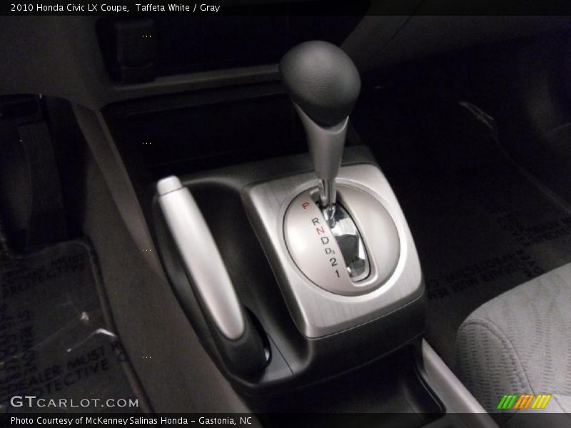 Taffeta White / Gray 2010 Honda Civic LX Coupe